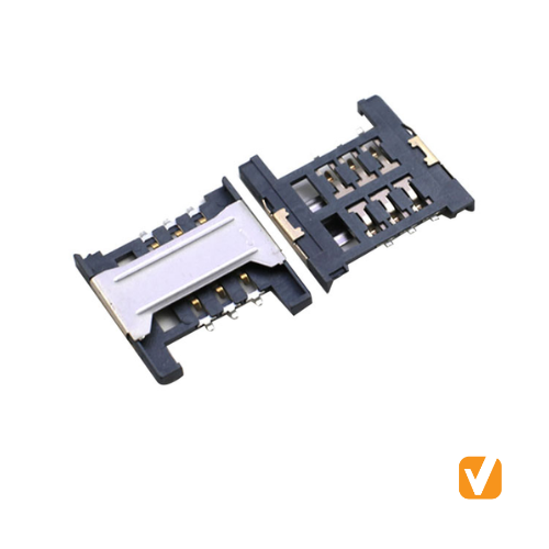 6Pin 1.8H Anti-crush SIM Card Socket