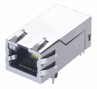 2.5G Magnetic Modular Jack RJ45 shielded network connector with integrated transformer for Ethernet switches
